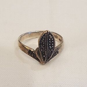 Sterling Silver Size 6.25 Marcasite Ring